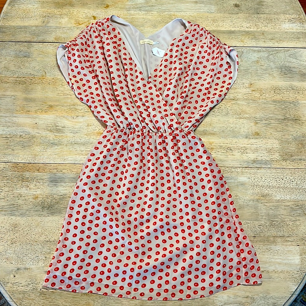 Anthropology The Addison Story Collected Dots Silk Dress